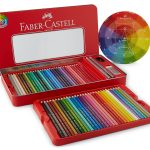 مداد رنگی 48 رنگ جعبه فلزی فابرکاستل