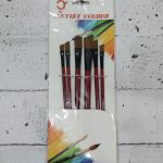 ست قلمو سر کج 6 عددی