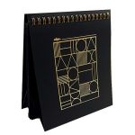 دفترچه مشکی طلاکوب