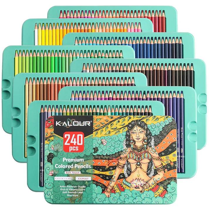 مداد رنگی 240 رنگ کالر